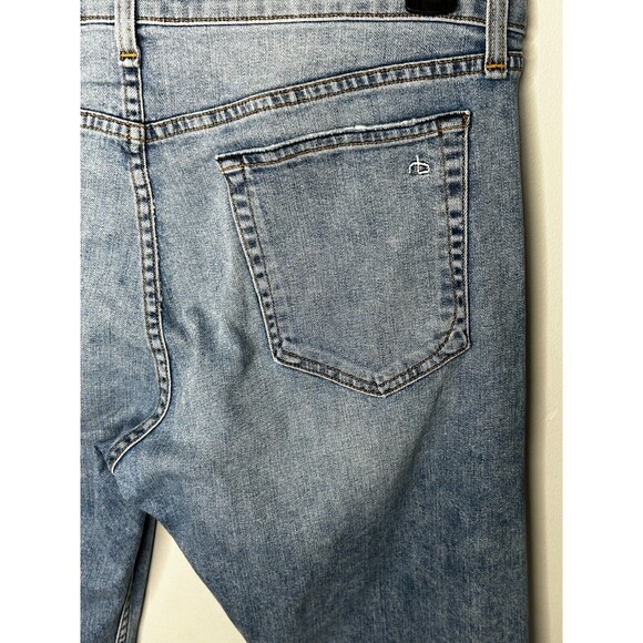 Rag & Bone Standard Issue Fit 2 Slim Jeans Men 34 Blue Medium Wash Button Fly - Picture 11 of 12